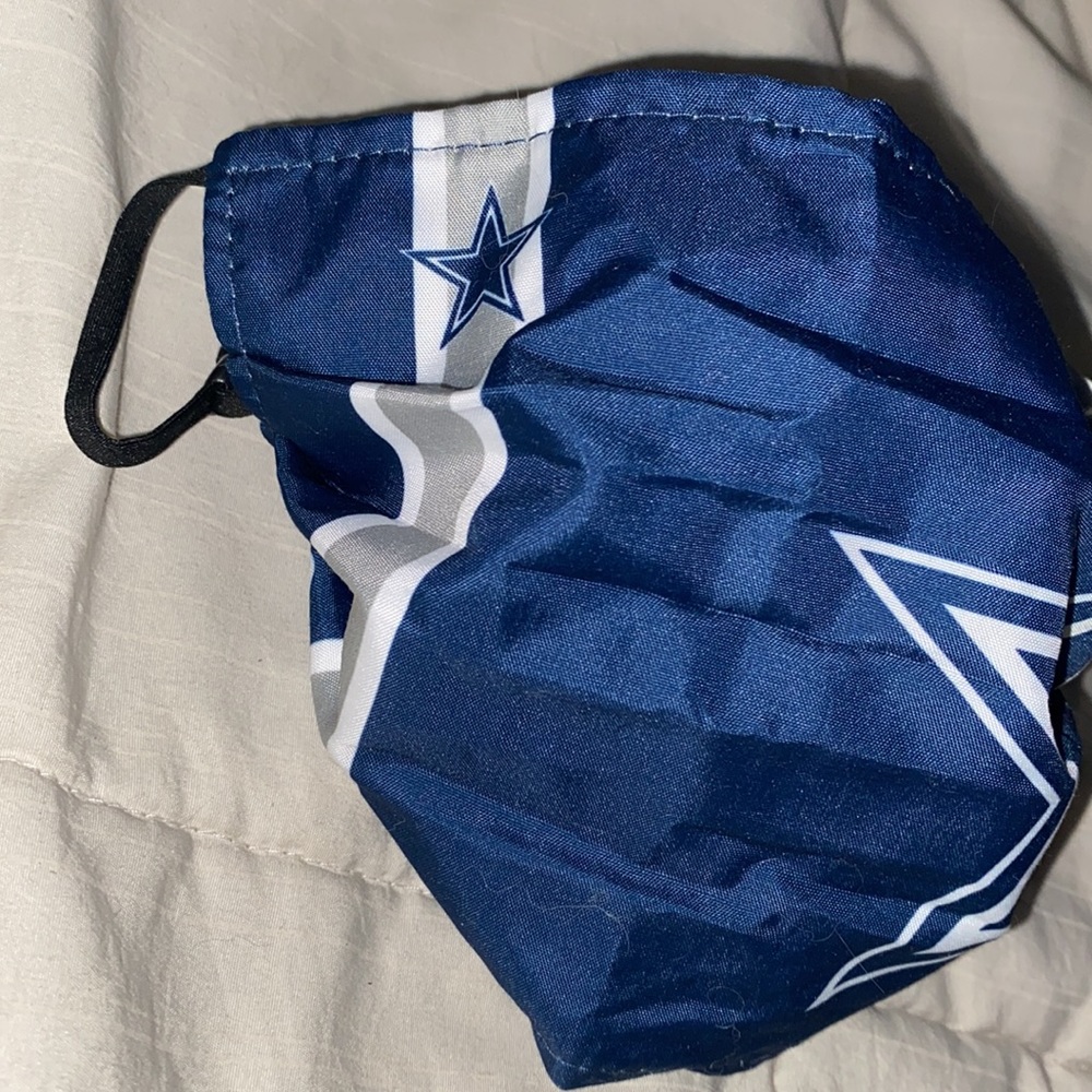 Dallas Cowboys Navy Blue Cloth Adjustable Face Mask
